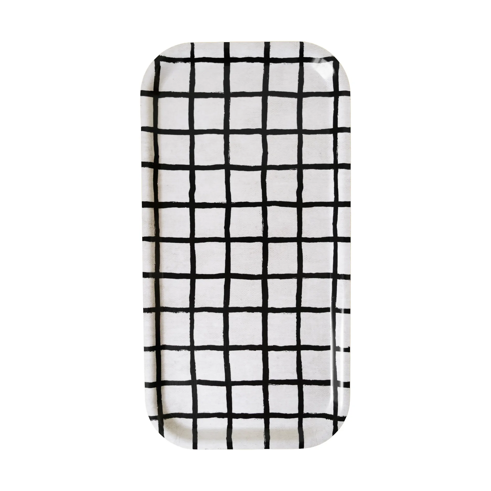 Tacka w kratkę Rutig 22x43 cm, Black-white Fine Little Day