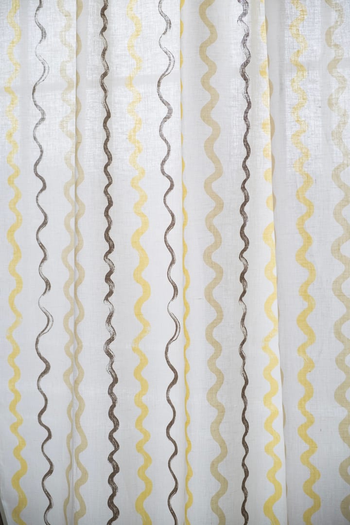 Tkanina w paski, White-yellow Fine Little Day