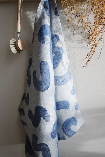 Udon ręcznik kuchenny 58x58 cm - Niebiesko-biały - Fine Little Day