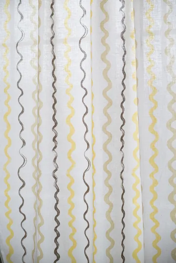 Zasłona w paski 147x250 cm - White - Fine Little Day