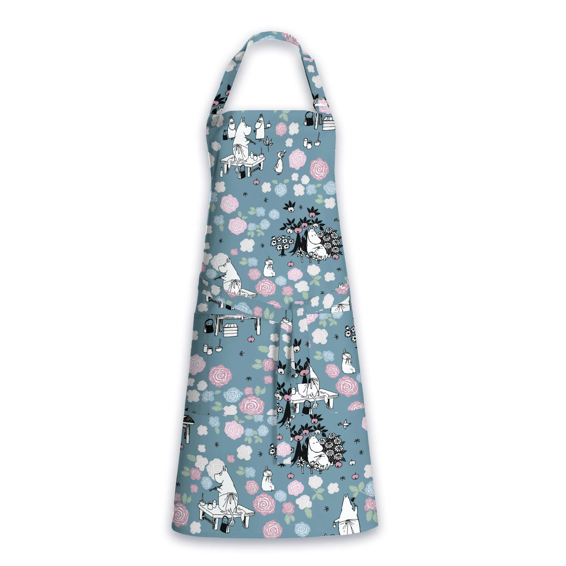 Fartuszek Mama Muminka duma, Ciemnoniebieski-Różowy Finlayson