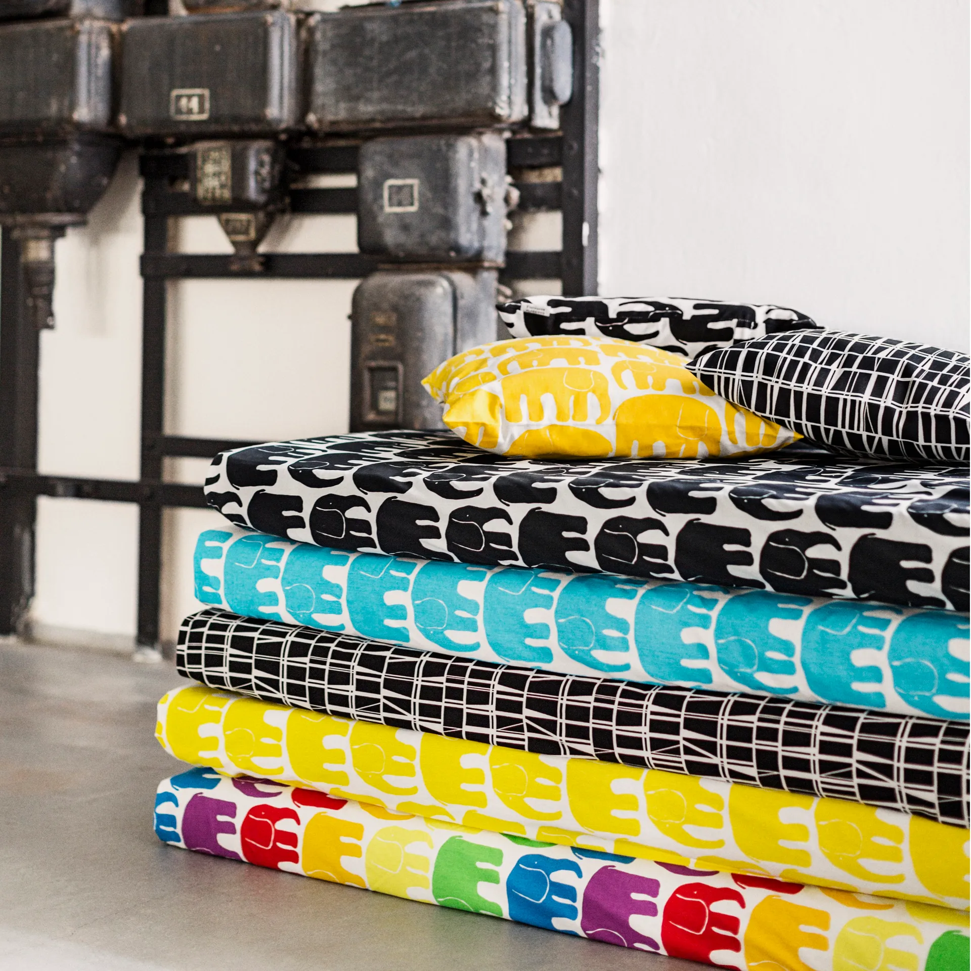 Komplet pościeli Elefantti , czarny - biały Finlayson