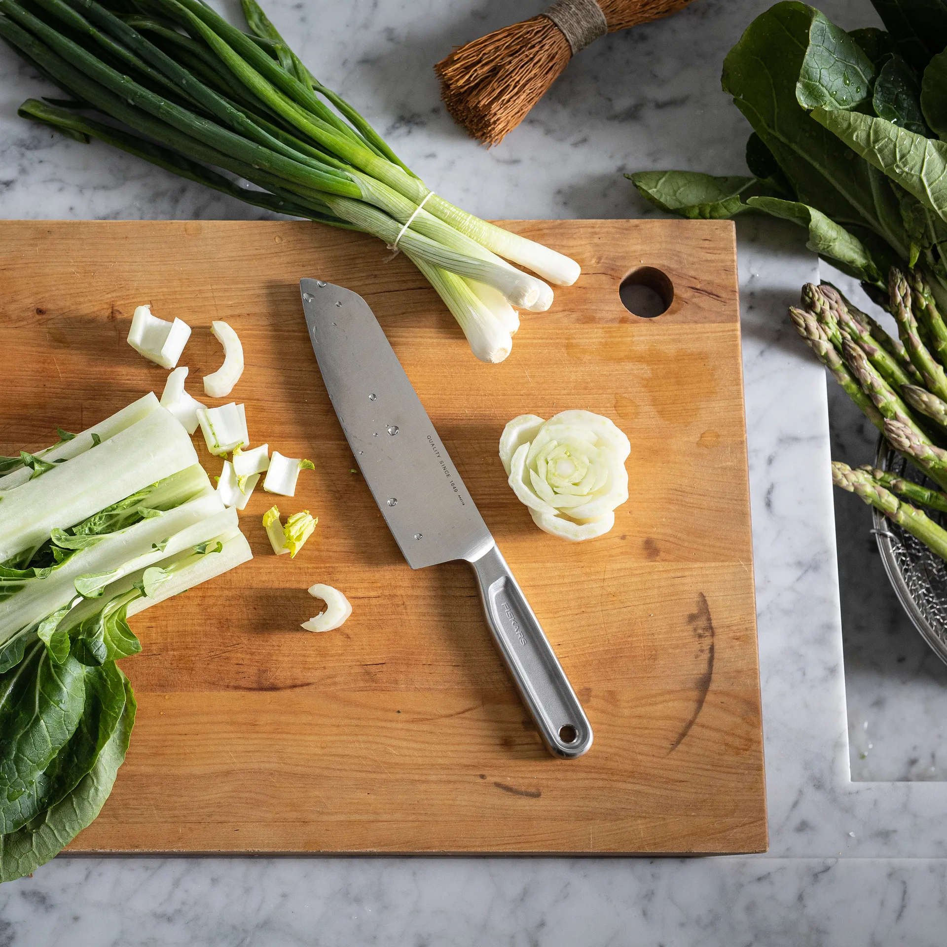 All Steel nóż santoku, 17 cm Fiskars