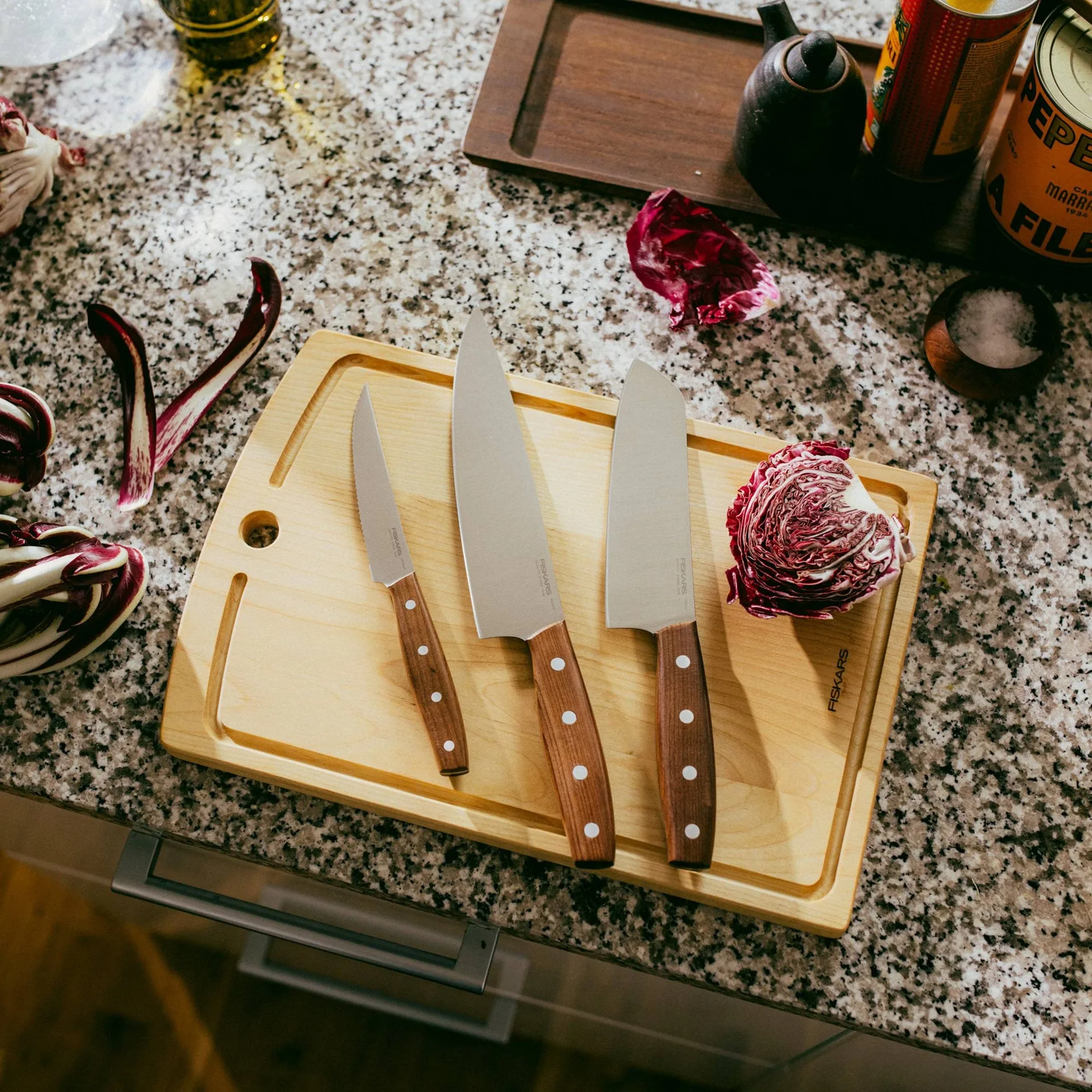Folken zestaw noży, 3 części Fiskars