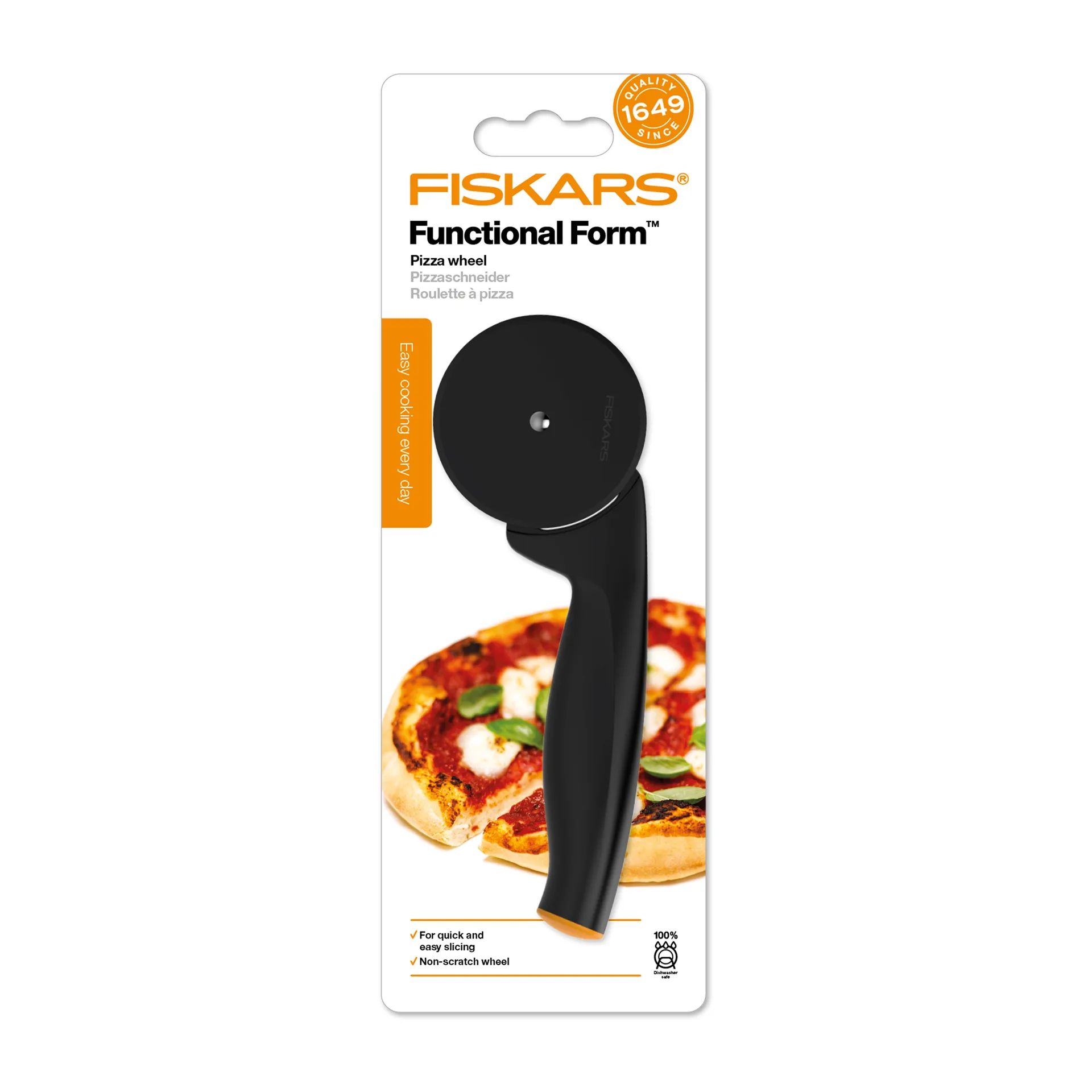 Krajalnica do pizzy Functional Form, Czarny Fiskars