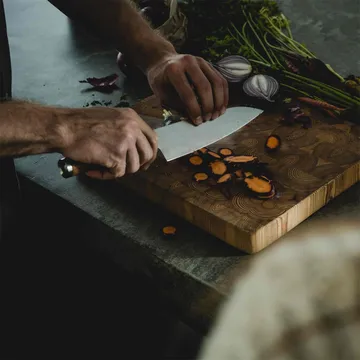 Norden nóż szefa kuchni + nóż do warzyw zestaw noży 2-częściowy - Stal nierdzewna-brzoza - Fiskars