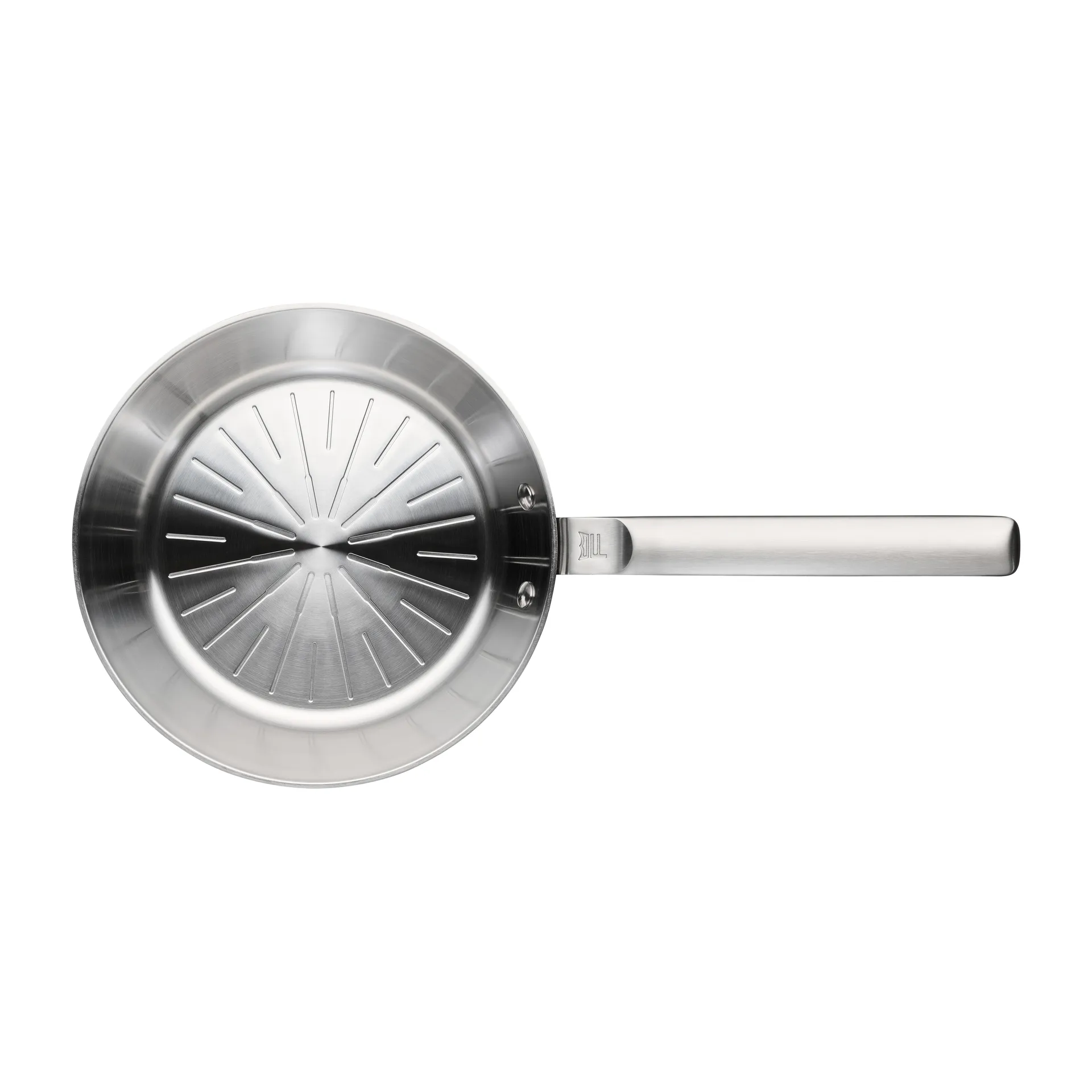 Norden Steel patelnia ze stali nierdzewnej niepowlekanej, Ø24 cm Fiskars