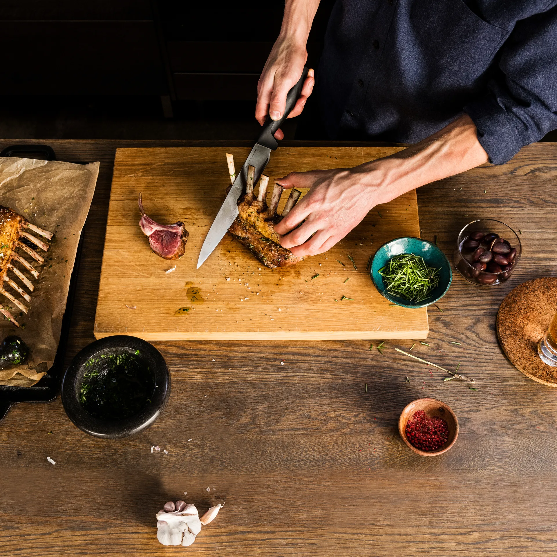 Nóż Hard Edge 22 cm, Stal nierdzewna Fiskars