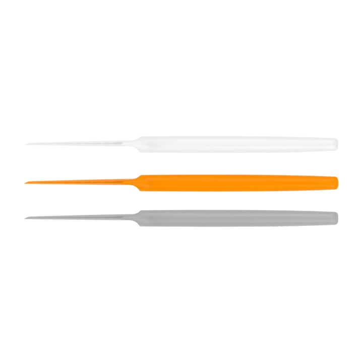 Noże do masła Functional Form 3-pack - Szaro-pomarańczowo-biały - Fiskars