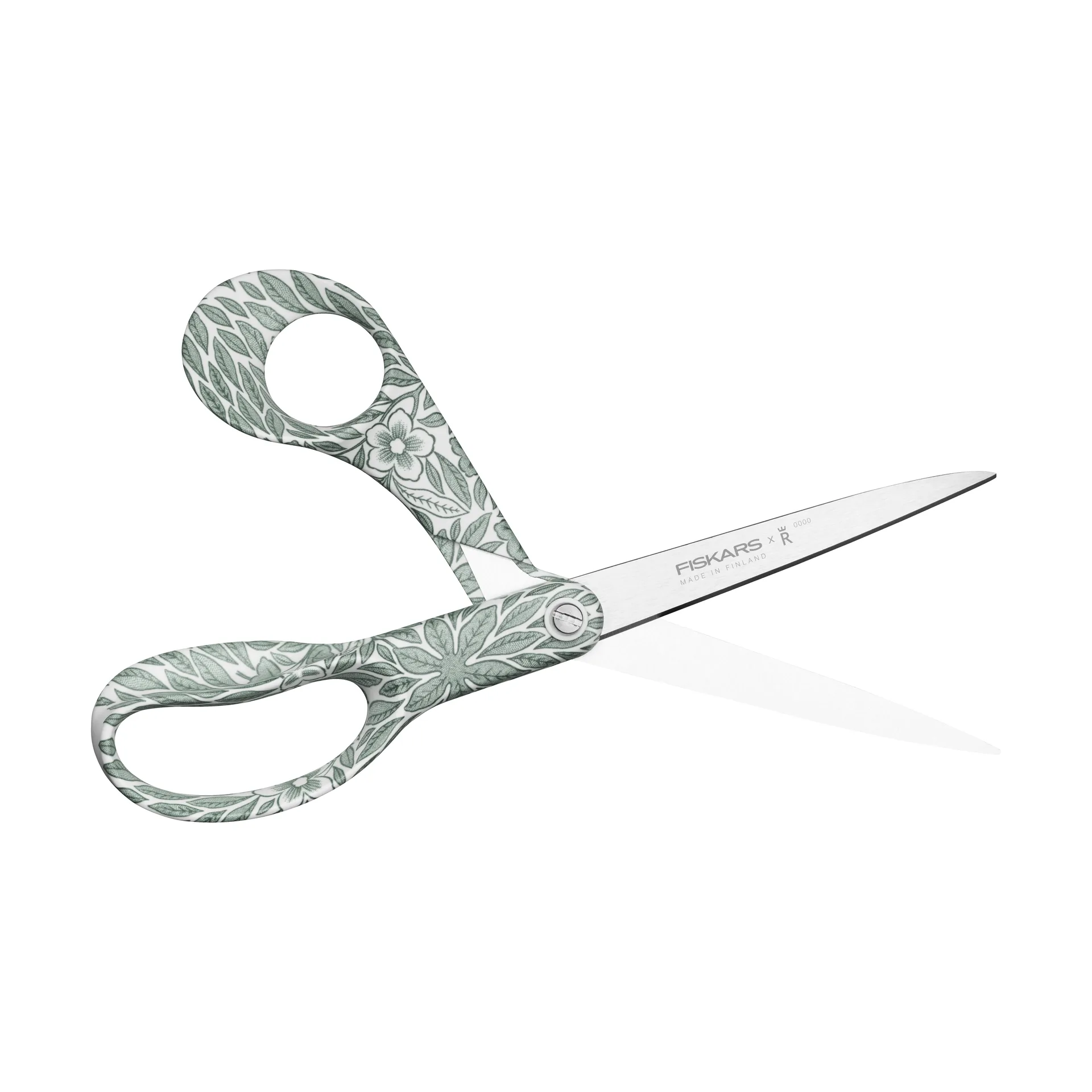 Nożyczki uniwersalne Fiskars x Rörstrand, Ostindia Floris zielony, 21 cm Fiskars