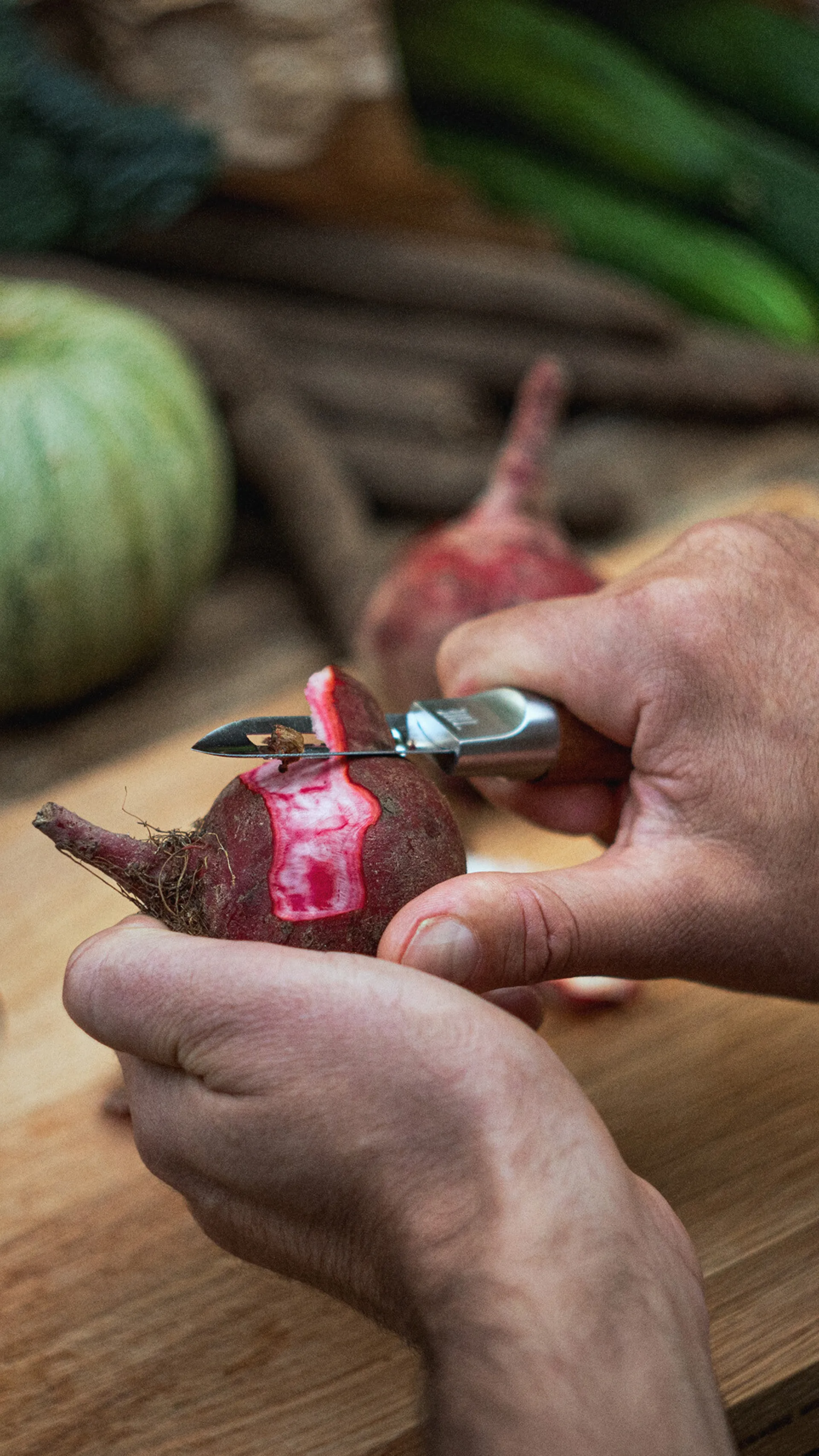 Obieraczka do ziemniaków Norden, Stal nierdzewna-brzoza Fiskars