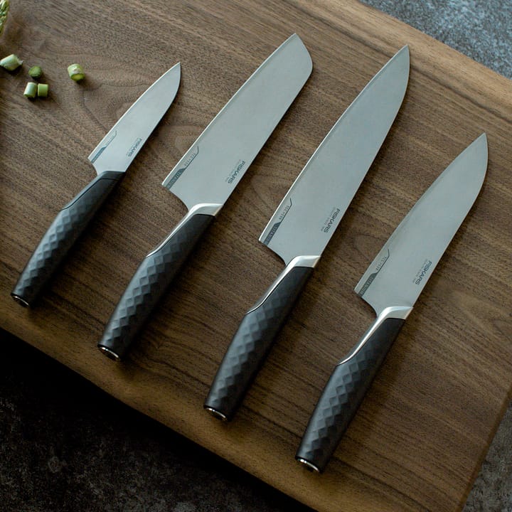 Tytanowy nóż do warzyw 10 cm, Czarny Fiskars