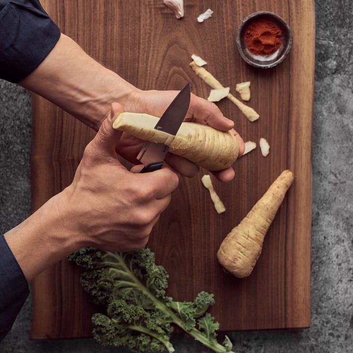 Tytanowy nóż do warzyw 10 cm, Czarny Fiskars