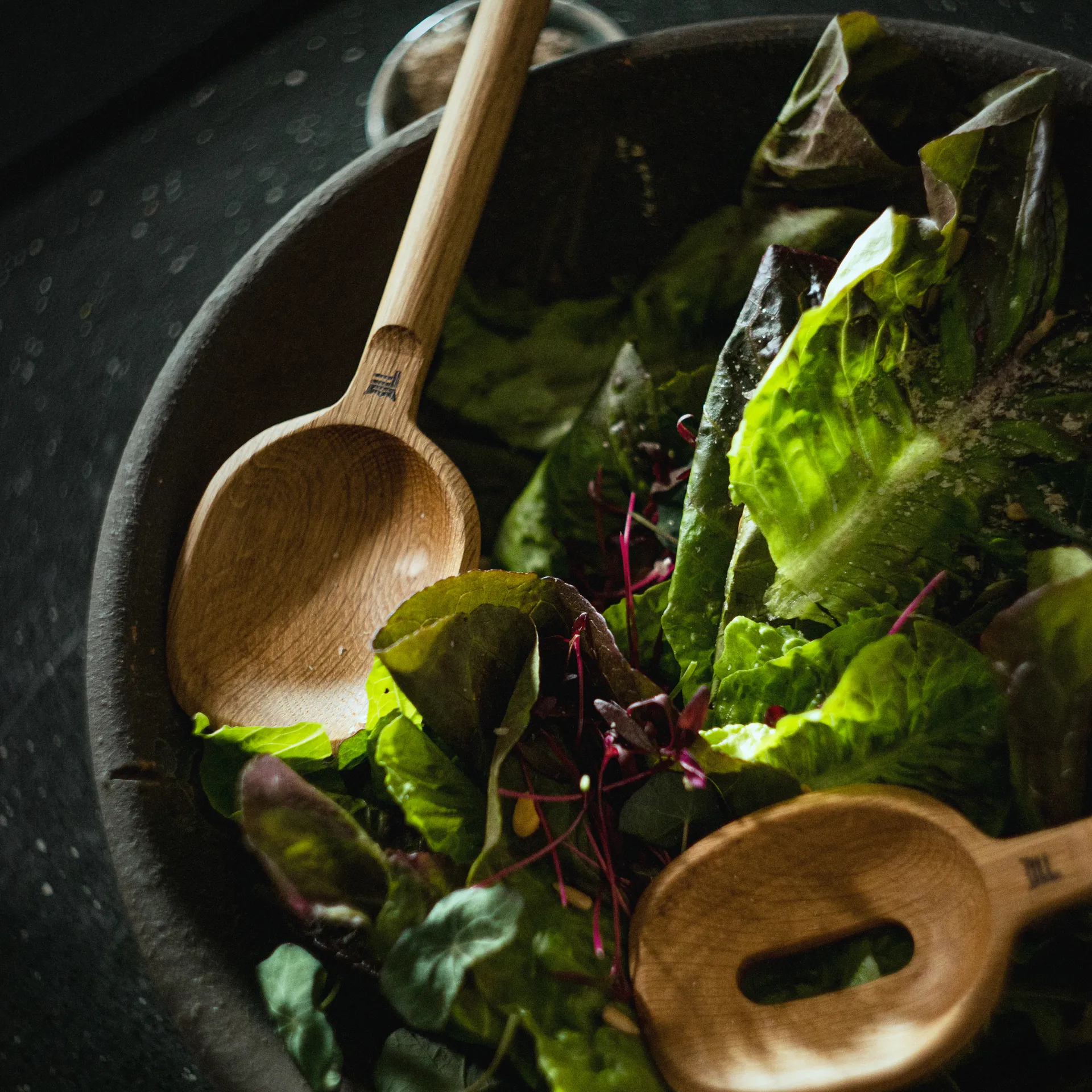 Łyżka Norden 2 szt., Dąb-stal nierdzewna Fiskars