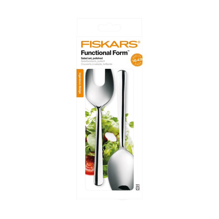 Zestaw sztućców do sałatek Functional Form 2 szt, Blank Fiskars