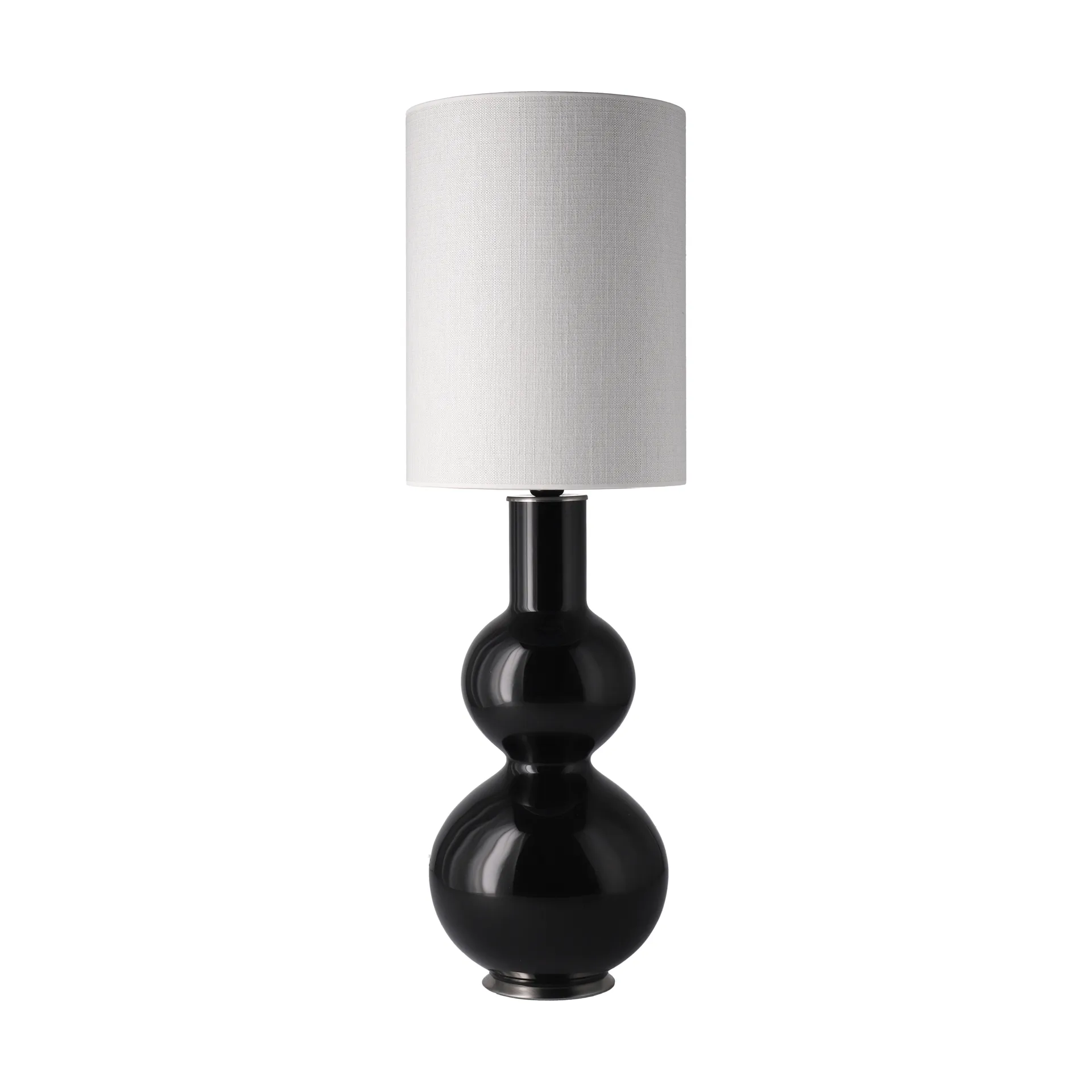 Lampa stołowa Augusta czarna podstawa, Babel Beige L Flavia Lamps