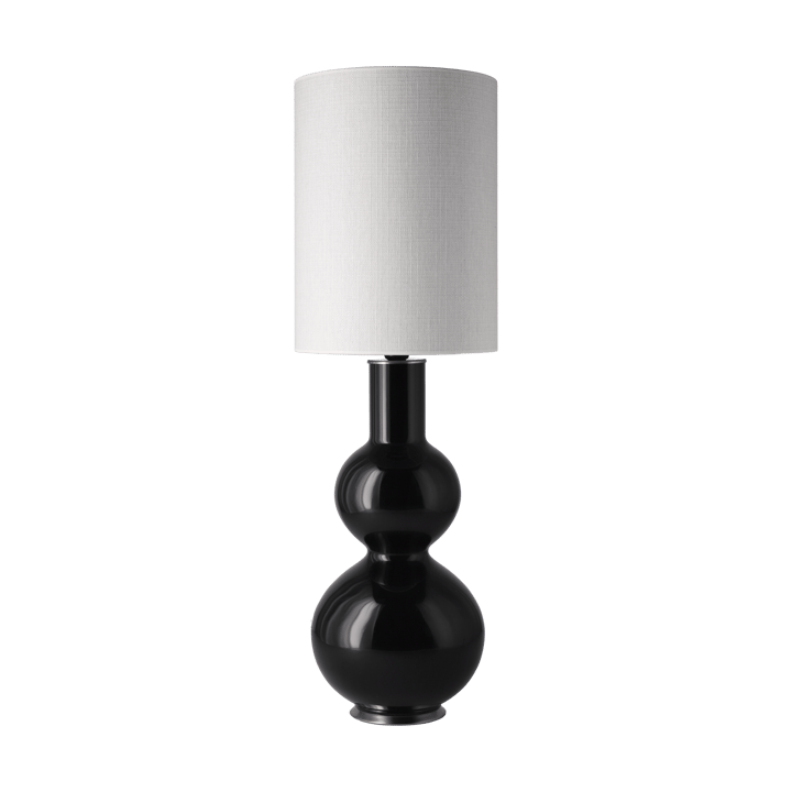 Lampa stołowa Augusta czarna podstawa - Babel Beige L - Flavia Lamps