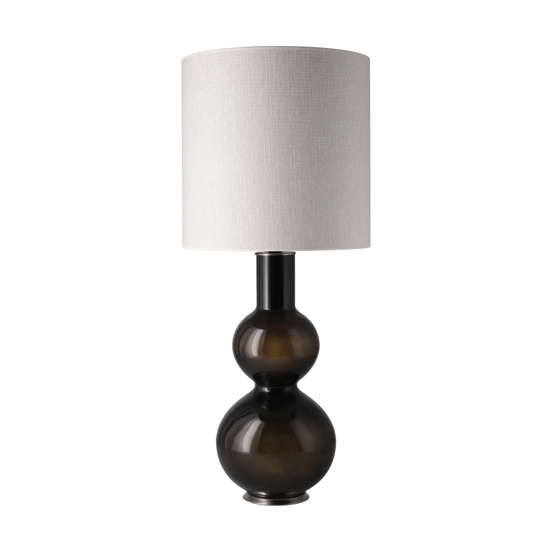 Lampa stołowa Augusta czarna podstawa, Babel Beige M Flavia Lamps