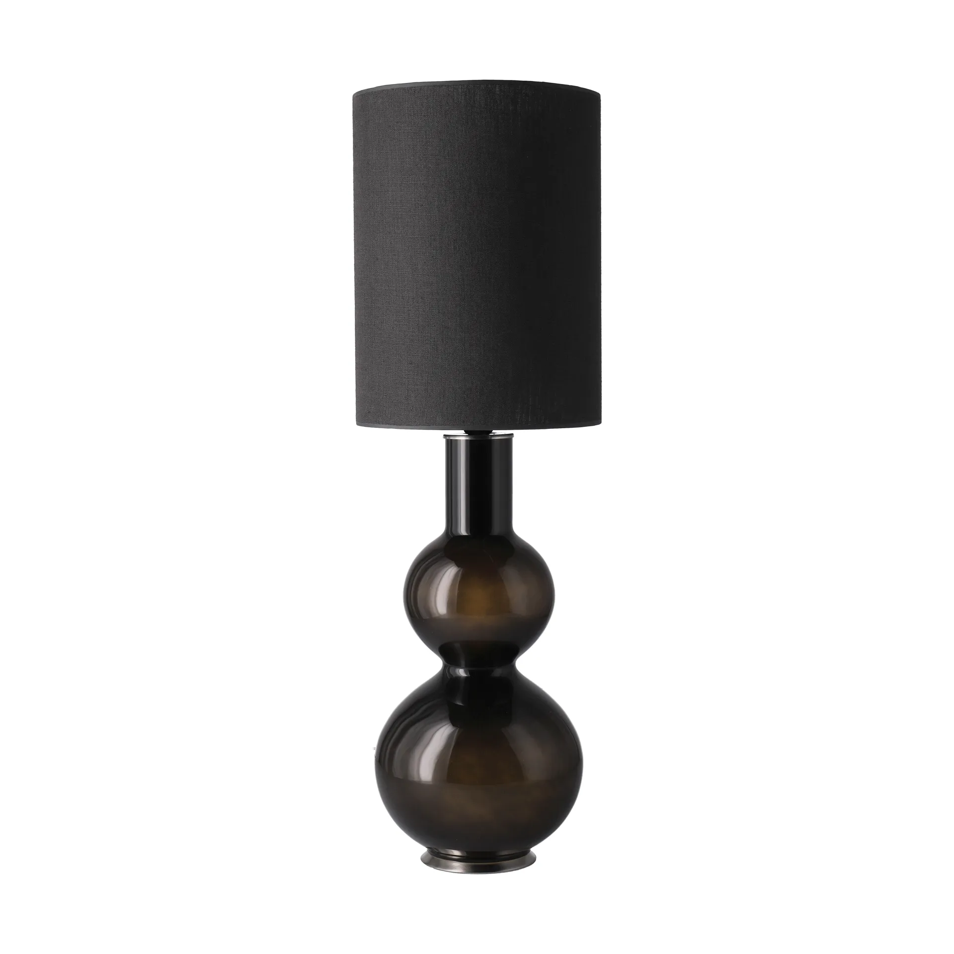 Lampa stołowa Augusta czarna podstawa, Lino Negro L Flavia Lamps