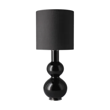 Lampa stołowa Augusta czarna podstawa - Lino Negro M - Flavia Lamps