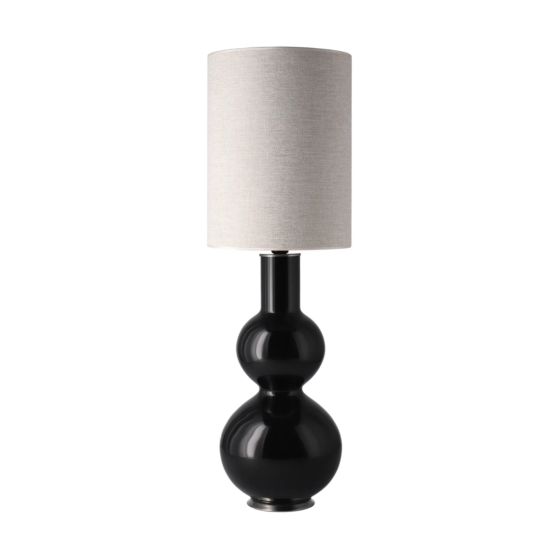Lampa stołowa Augusta czarna podstawa, London Beige L Flavia Lamps