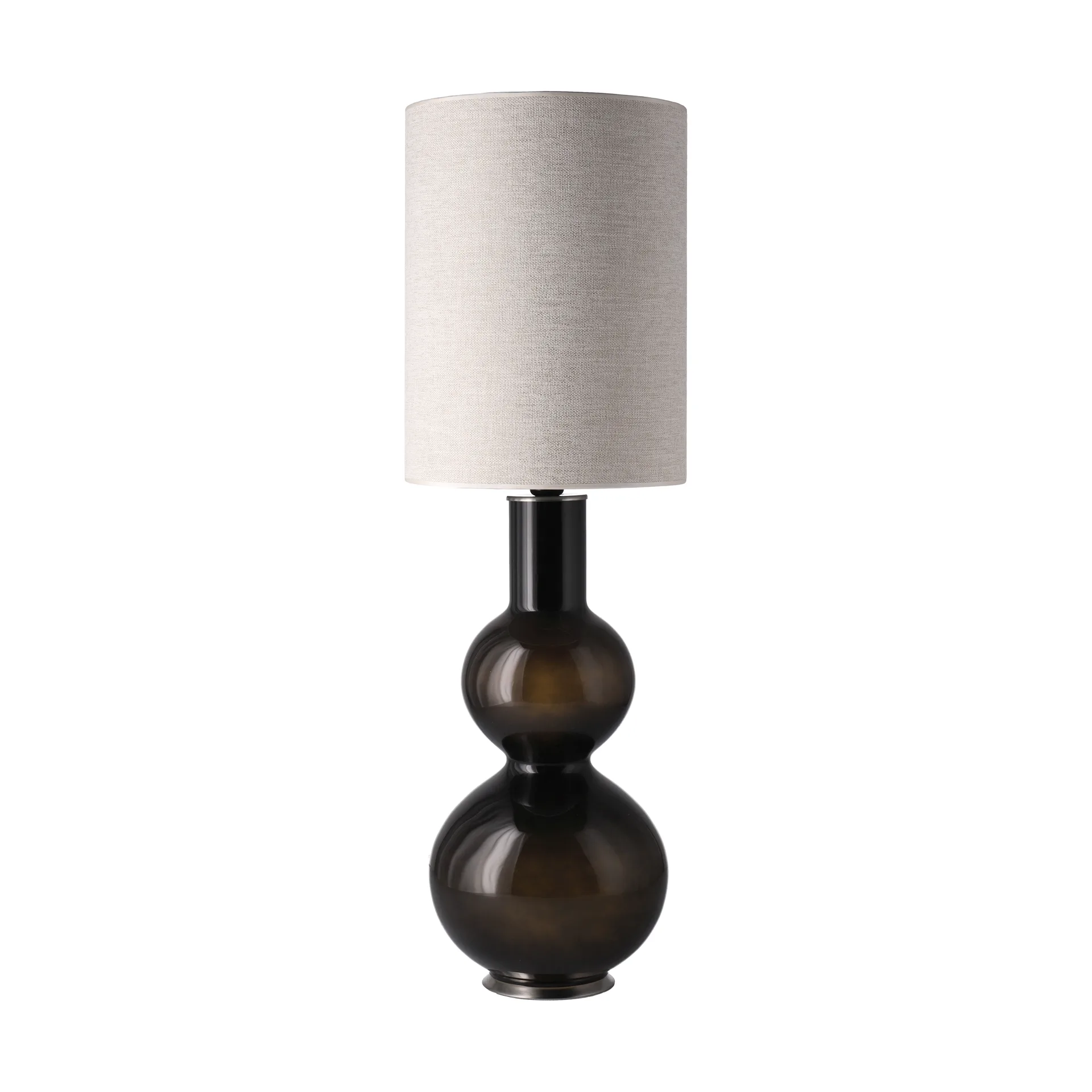 Lampa stołowa Augusta czarna podstawa, London Beige L Flavia Lamps