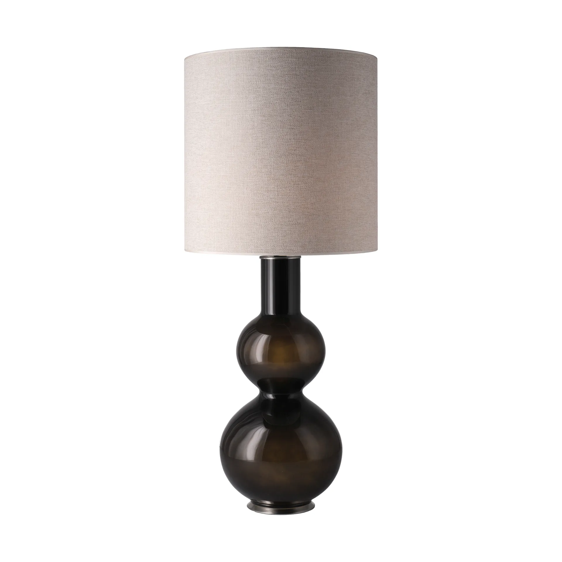 Lampa stołowa Augusta czarna podstawa, London Beige M Flavia Lamps