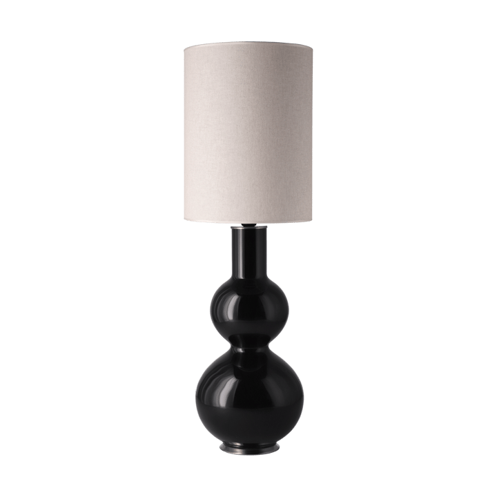 Lampa stołowa Augusta czarna podstawa - Milano Tostado L - Flavia Lamps