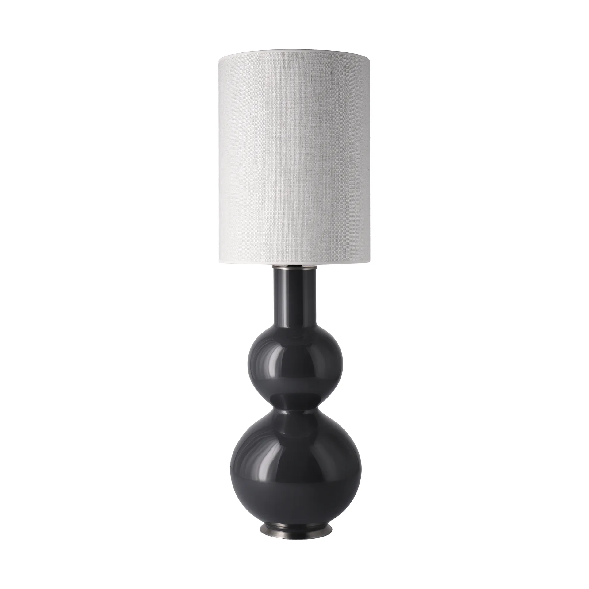 Lampa stołowa Augusta szara podstawa, Babel Beige L Flavia Lamps
