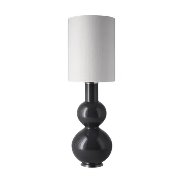 Lampa stołowa Augusta szara podstawa - Babel Beige L - Flavia Lamps