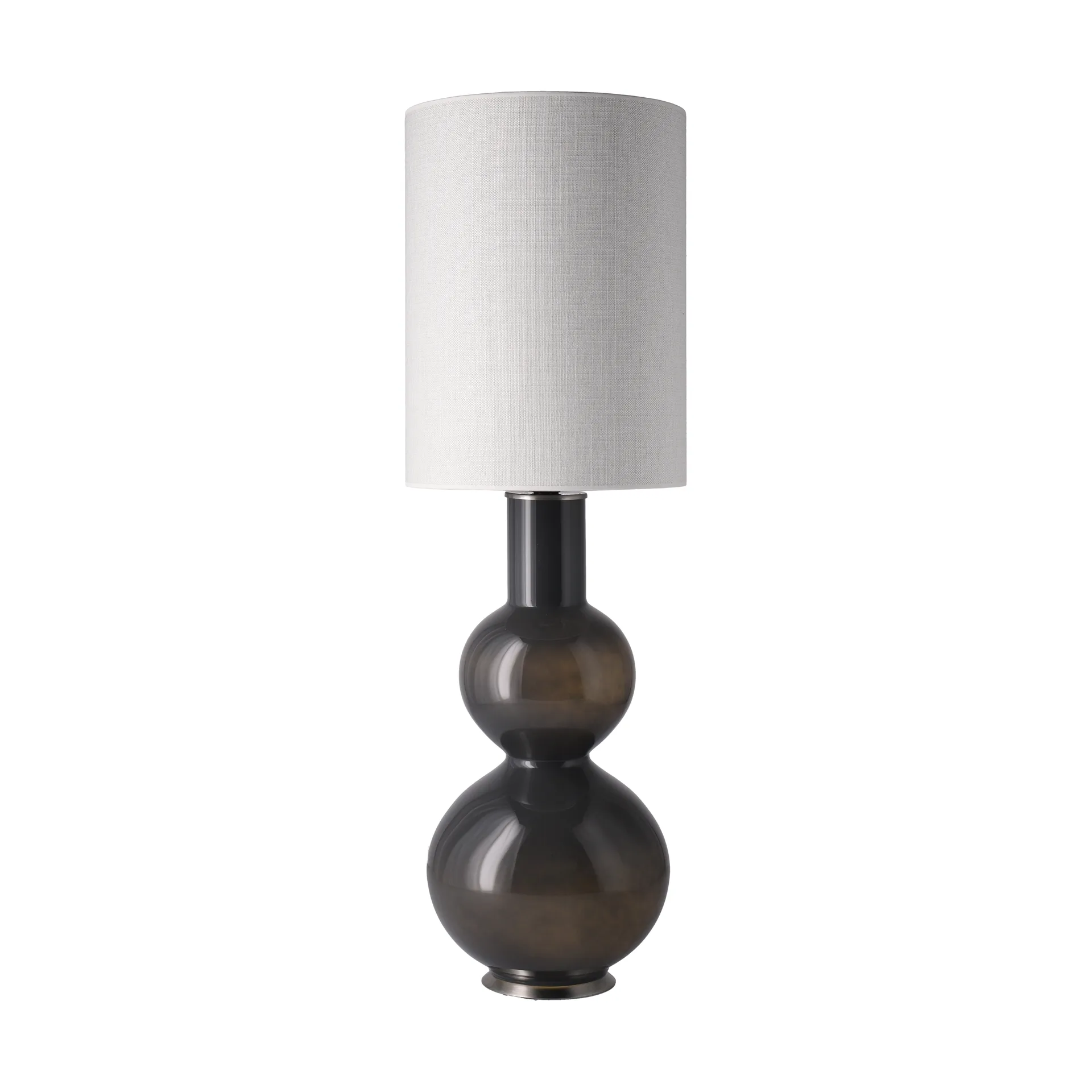 Lampa stołowa Augusta szara podstawa, Babel Beige L Flavia Lamps