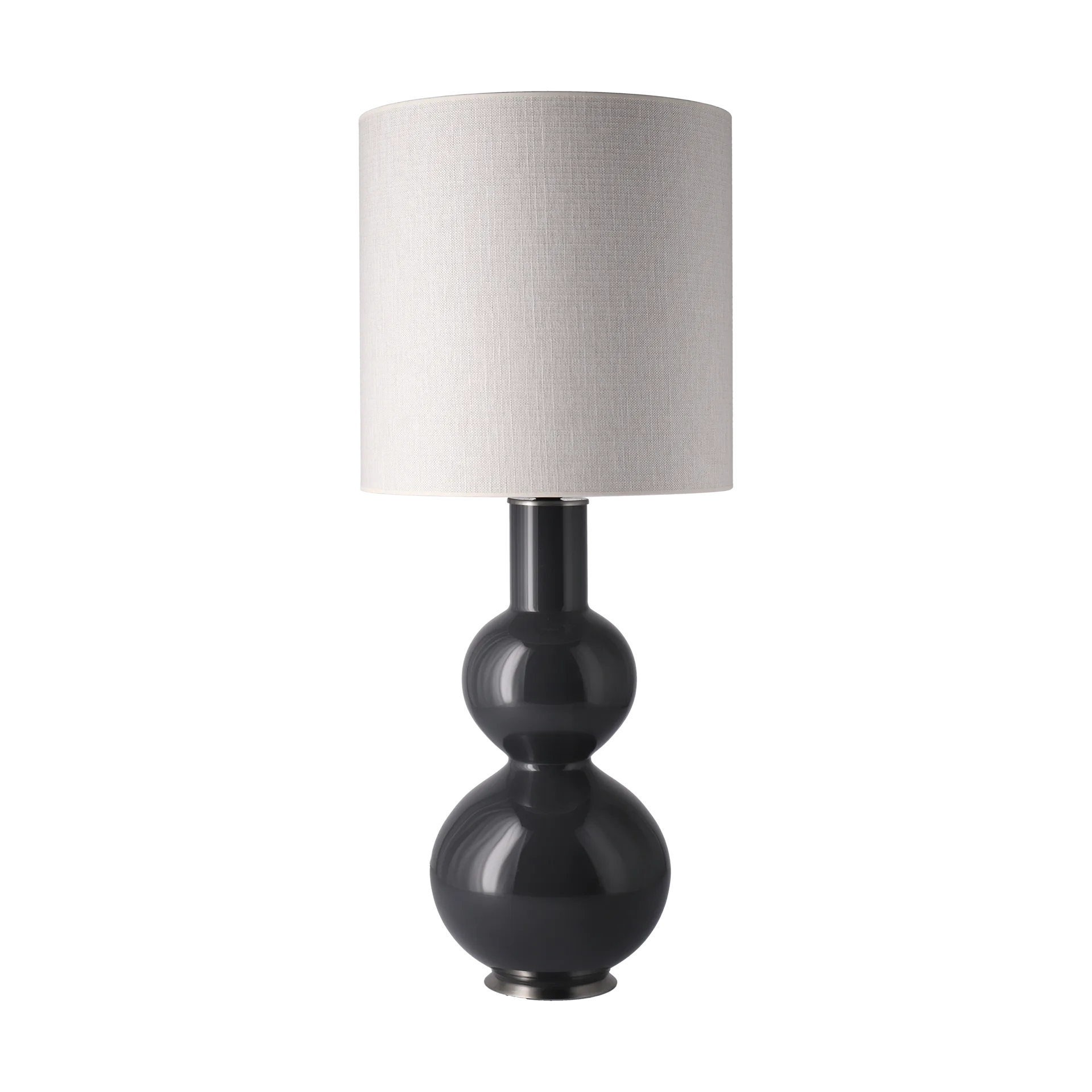 Lampa stołowa Augusta szara podstawa, Babel Beige M Flavia Lamps