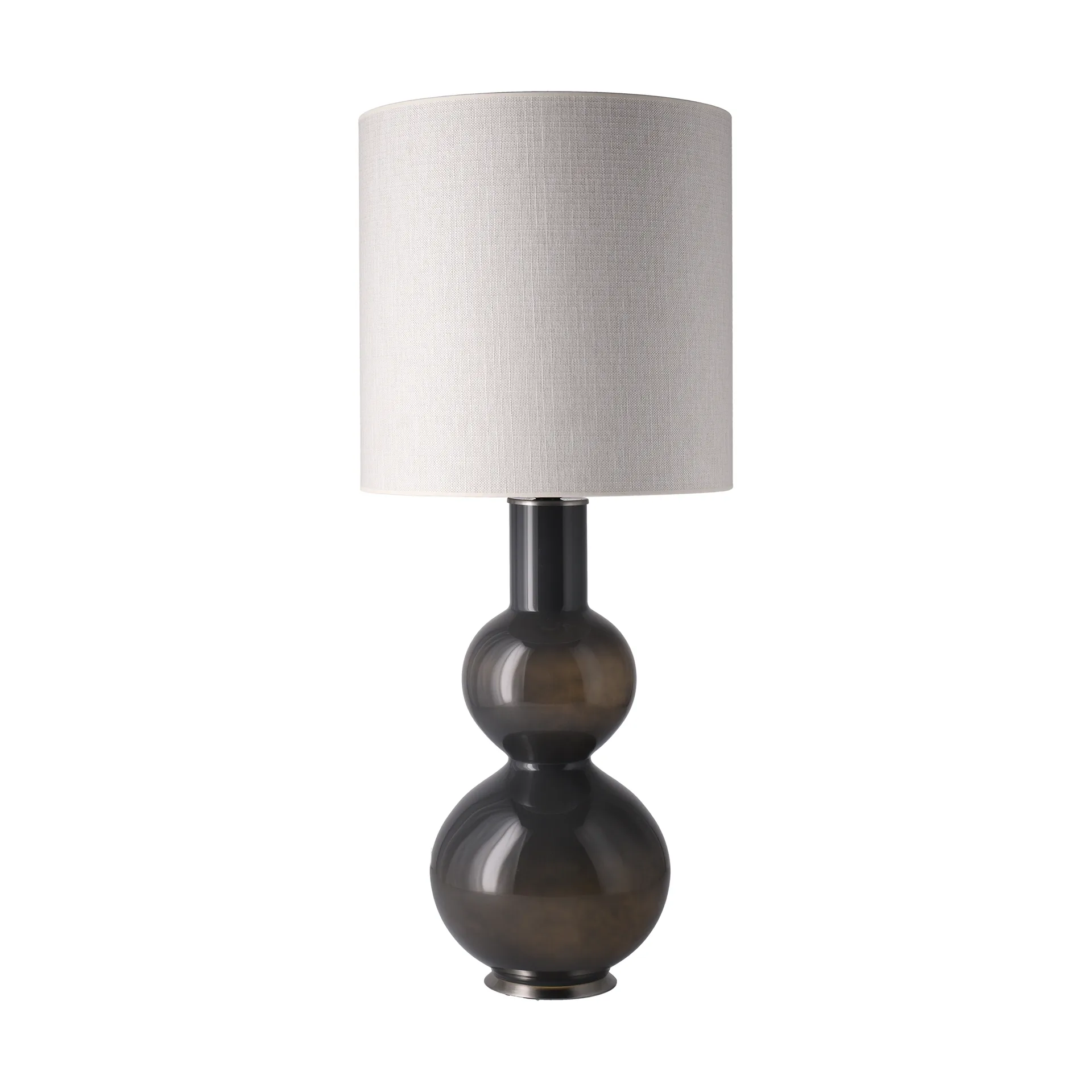 Lampa stołowa Augusta szara podstawa, Babel Beige M Flavia Lamps