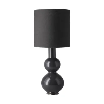 Lampa stołowa Augusta szara podstawa - Lino Negro M - Flavia Lamps