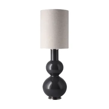 Lampa stołowa Augusta szara podstawa - London Beige L - Flavia Lamps