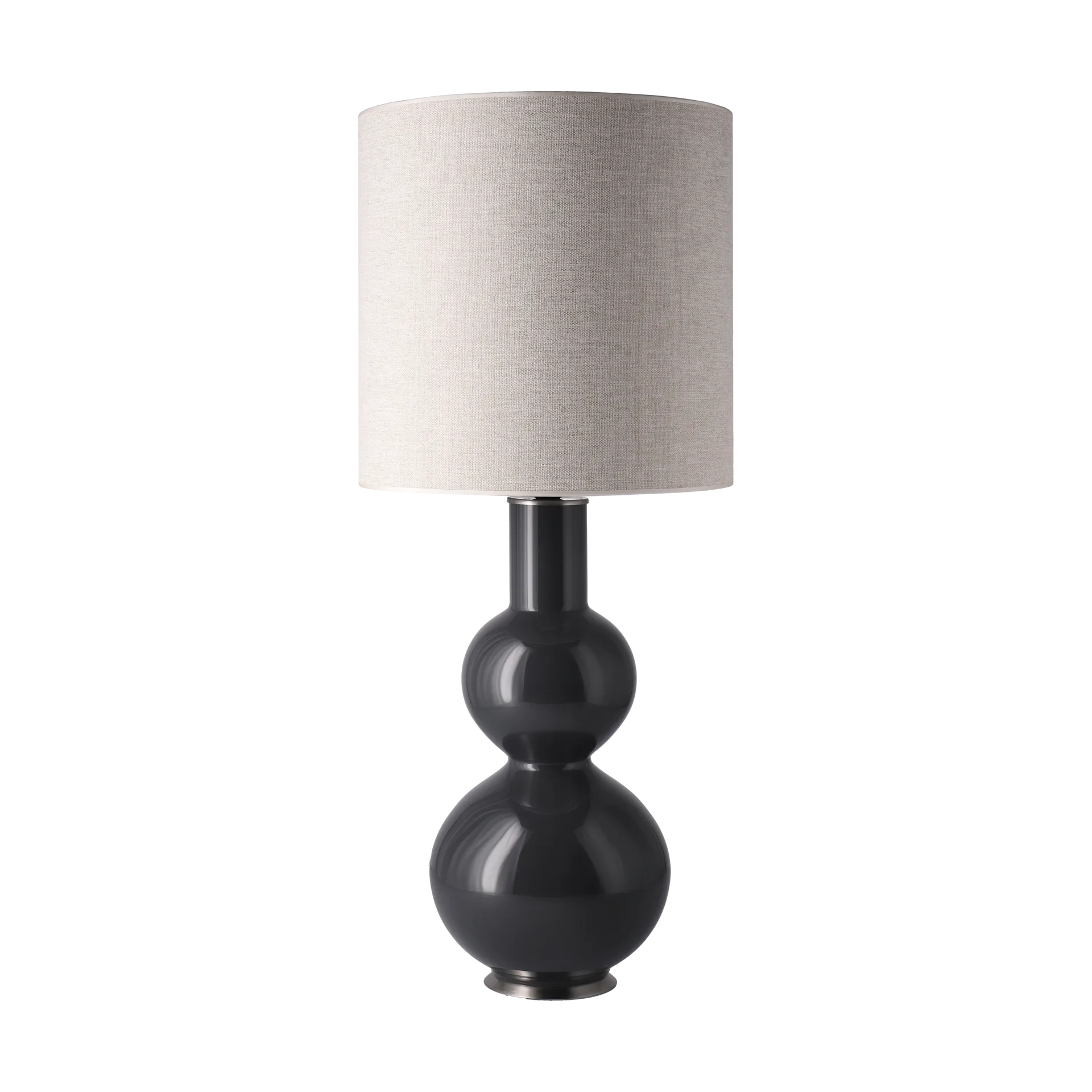 Lampa stołowa Augusta szara podstawa, London Beige M Flavia Lamps
