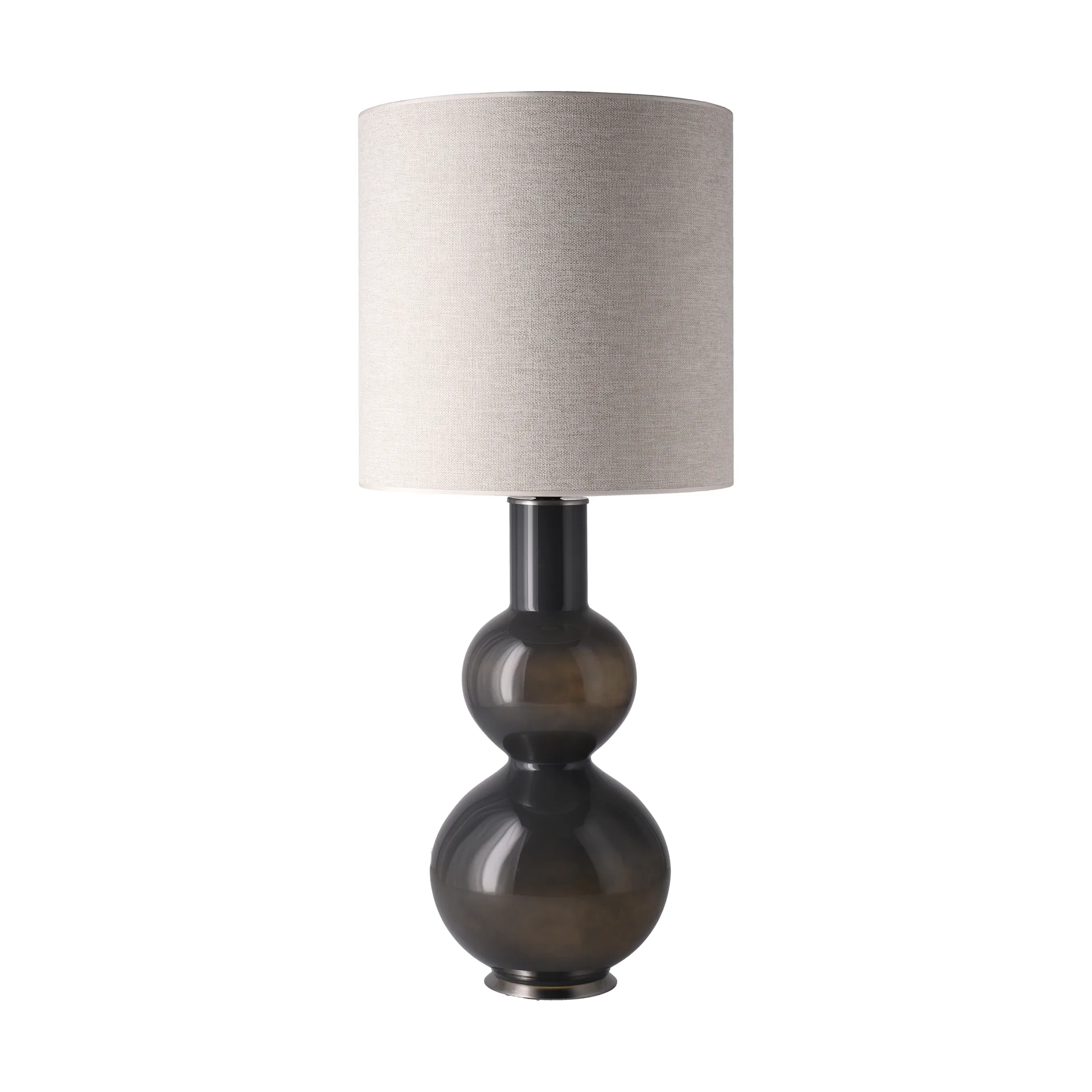 Lampa stołowa Augusta szara podstawa, London Beige M Flavia Lamps