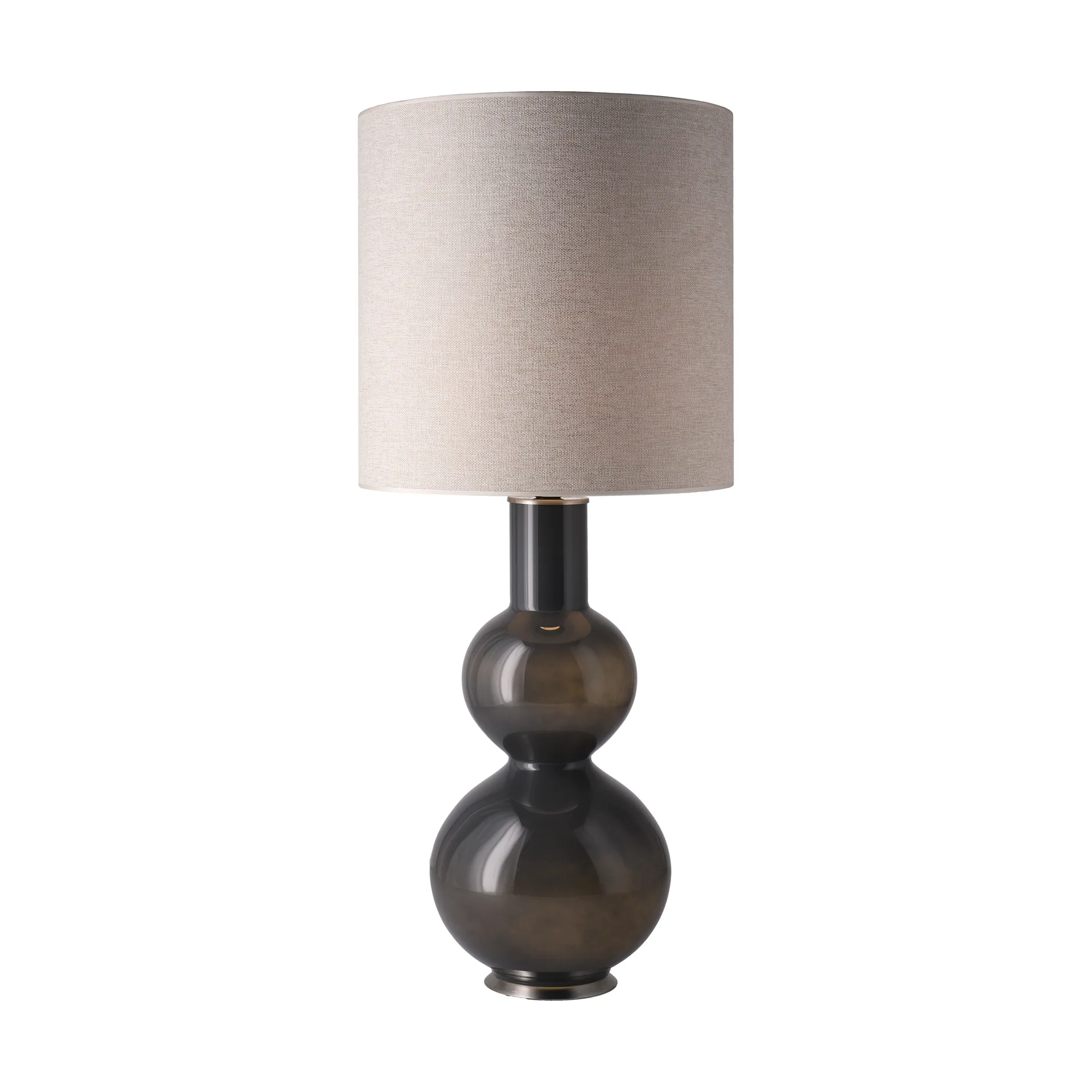 Lampa stołowa Augusta szara podstawa, London Beige M Flavia Lamps