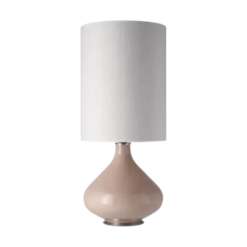Lampa stołowa Flavia, beżowa podstawa - Babel Beige L - Flavia Lamps