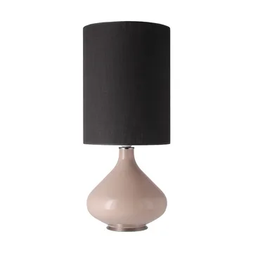 Lampa stołowa Flavia, beżowa podstawa - Lino Negro L - Flavia Lamps