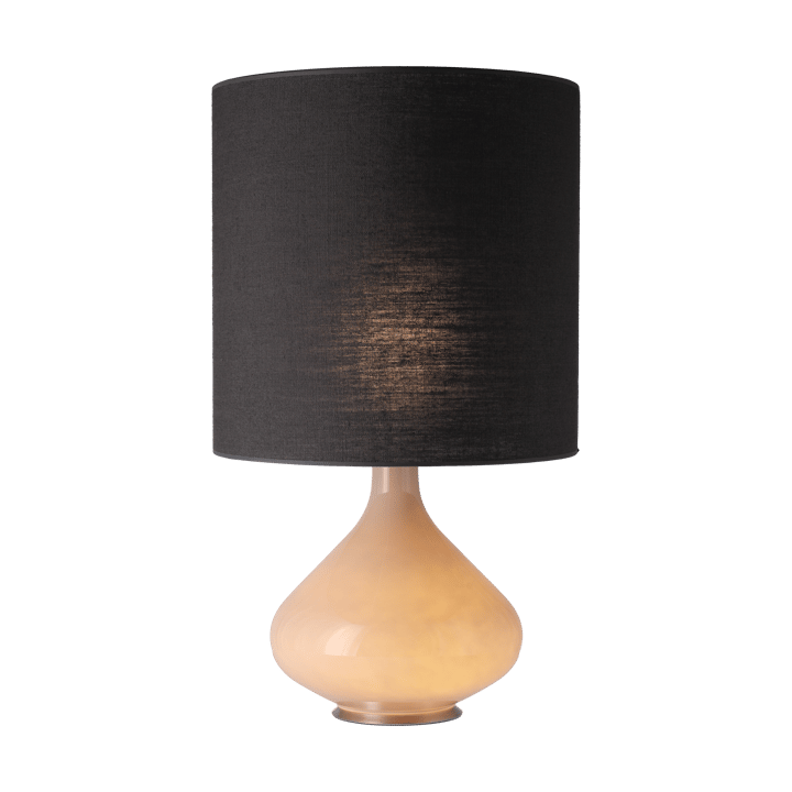 Lampa stołowa Flavia, beżowa podstawa, Lino Negro M Flavia Lamps