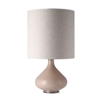 Lampa stołowa Flavia, beżowa podstawa - London Beige M - Flavia Lamps