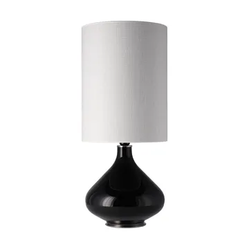 Lampa stołowa Flavia, czarna podstawa - Babel Beige L - Flavia Lamps
