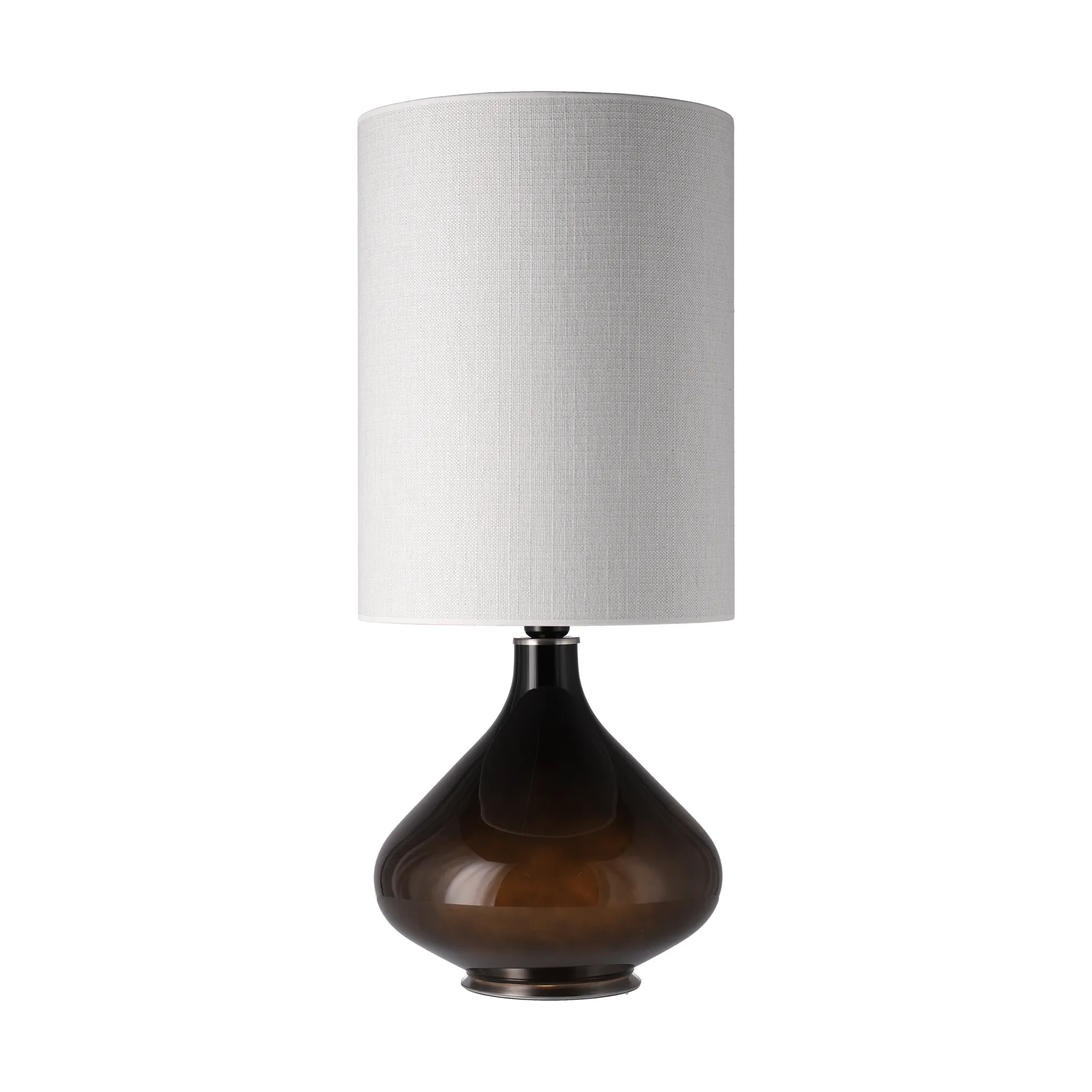 Lampa stołowa Flavia, czarna podstawa, Babel Beige L Flavia Lamps