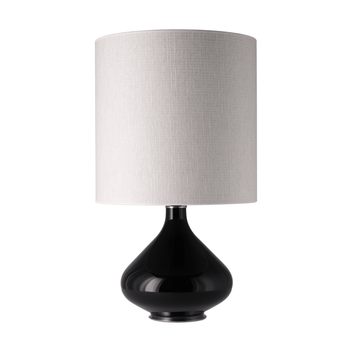 Lampa stołowa Flavia, czarna podstawa - Babel Beige M - Flavia Lamps