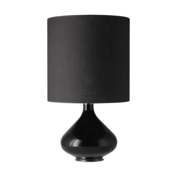 Lampa stołowa Flavia, czarna podstawa - Lino Negro M - Flavia Lamps