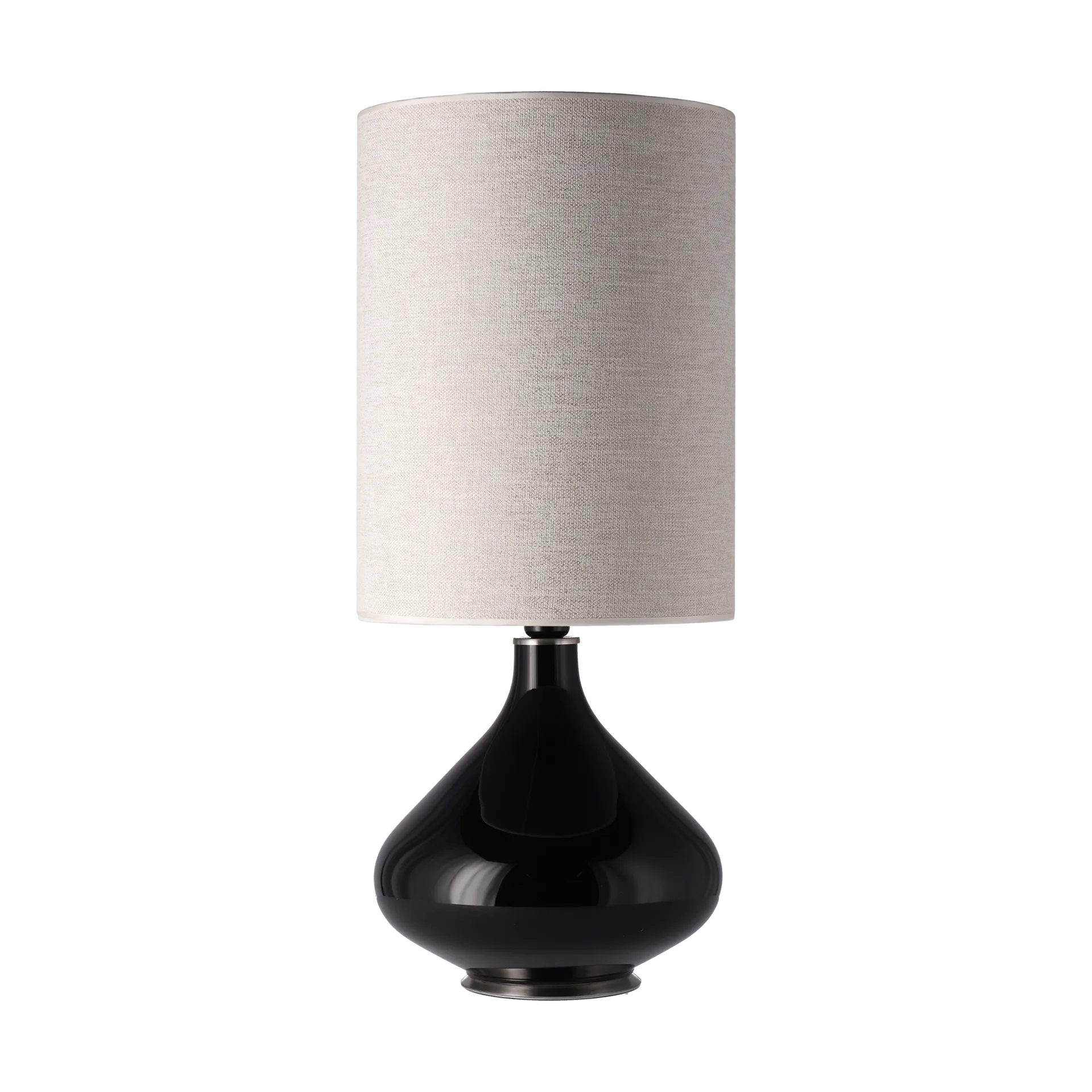 Lampa stołowa Flavia, czarna podstawa, London Beige L Flavia Lamps