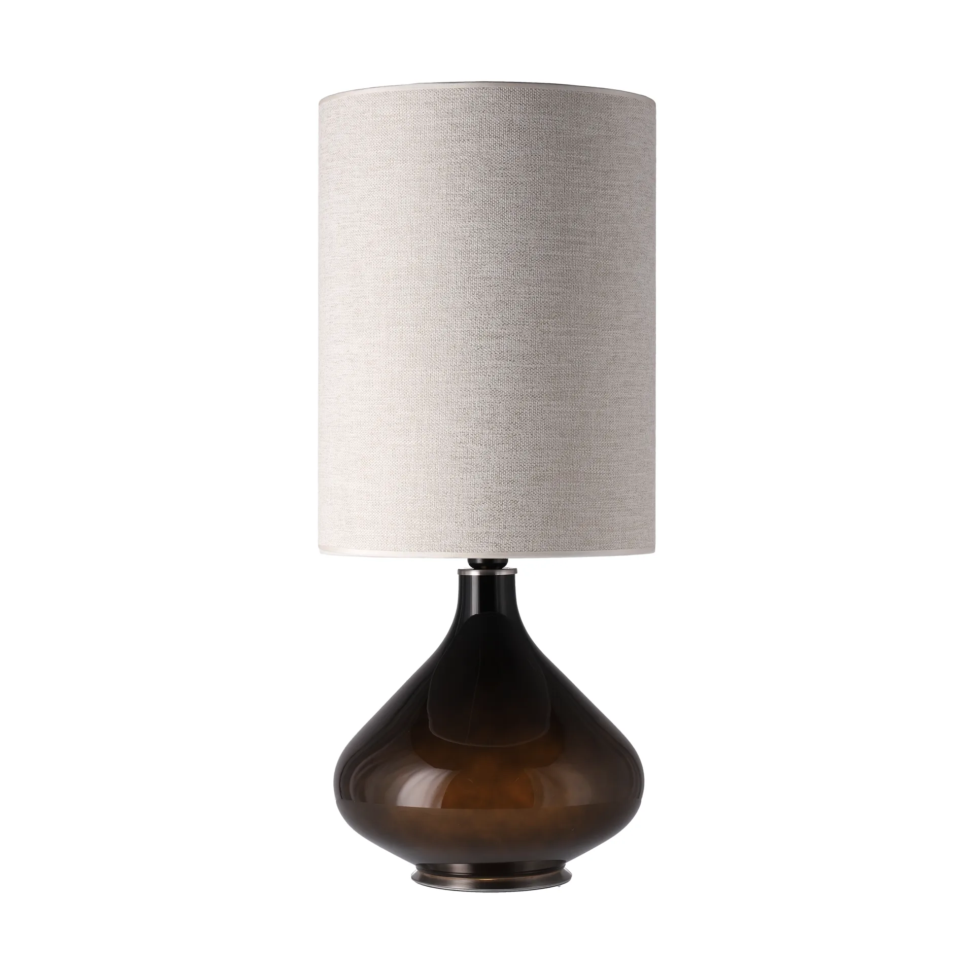 Lampa stołowa Flavia, czarna podstawa, London Beige L Flavia Lamps