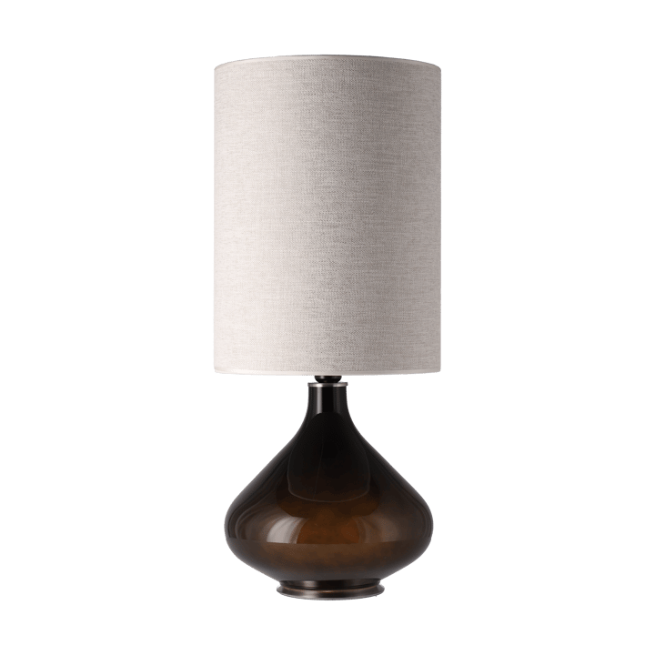 Lampa stołowa Flavia, czarna podstawa, London Beige L Flavia Lamps