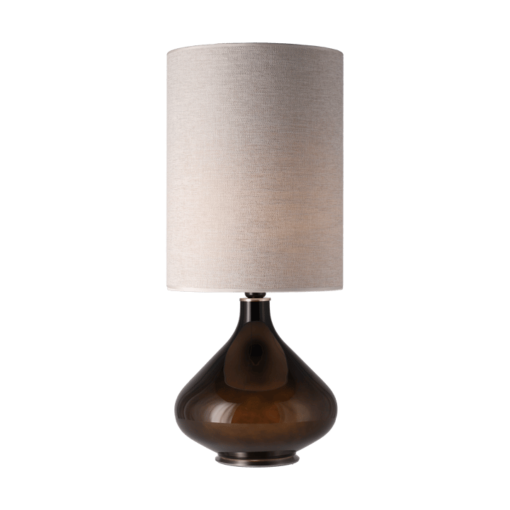 Lampa stołowa Flavia, czarna podstawa, London Beige L Flavia Lamps